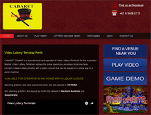 Tablet Screenshot of cabaretgaming.com